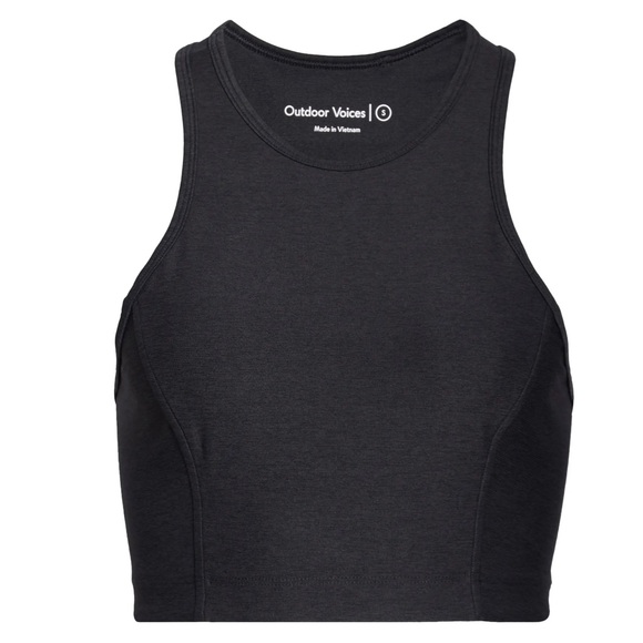 NEW OUTDOOR VOICES CHARCOAL GRAY CROP TOP - Picture 9 of 10